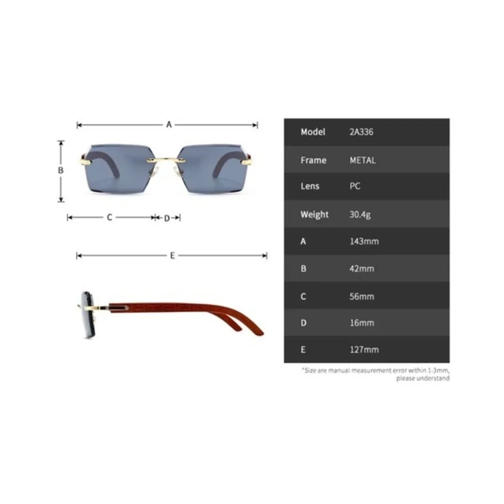 N/A stylish rimless